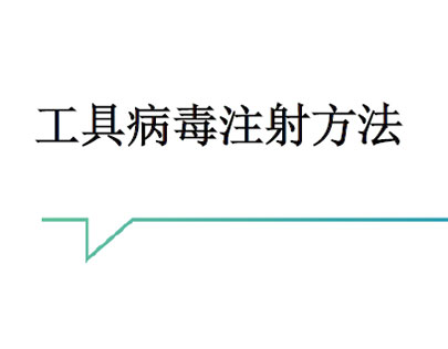 工具病毒注射方法